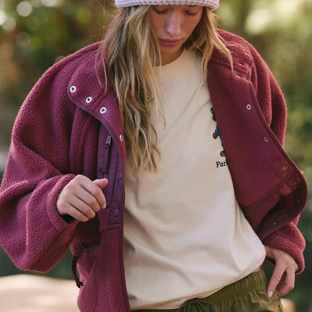 Free People Hit The Slopes Fleece Jacket